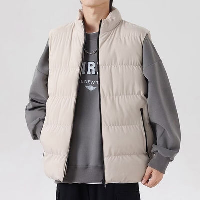 Chaleco Cardigan Slim Fit con Cuello Alto y Cierre - Abrigo Térmico Casual - Image 10