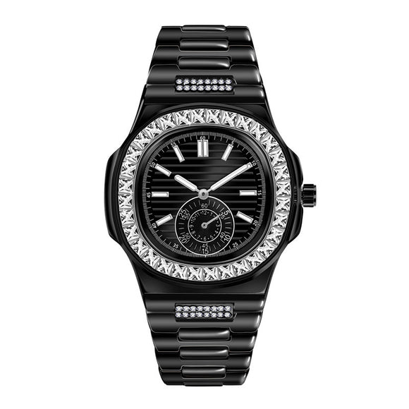 Reloj de Lujo para Hombre con Diamantes - Marca Premium Aleación
