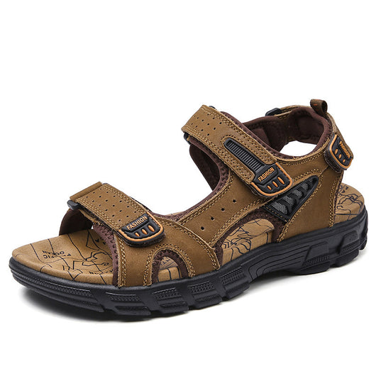 Sandalias de Cuero para Hombre - Calzado Deportivo de Verano para Playa y Exterior - Image 8