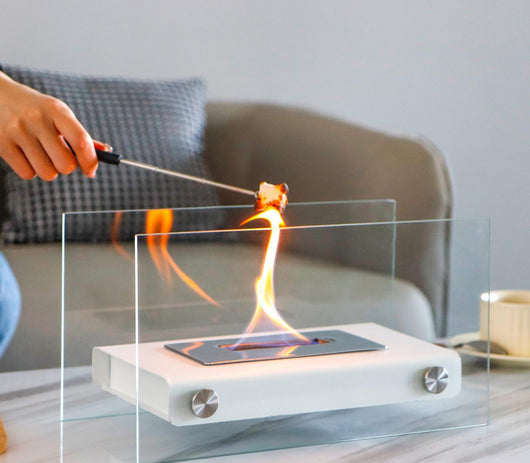 Chimenea de Etanol Real para Sala de Estar - Decoración Moderna con Calefacción - Image 9