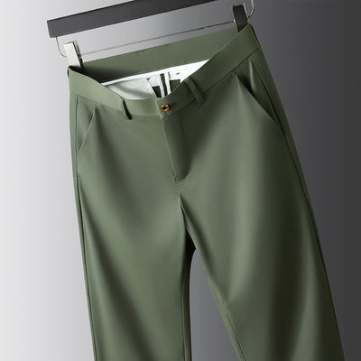 Pantalones Casuales Ejecutivos Stretch Rectos Holgados para Hombre - Image 11