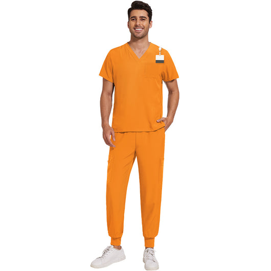 Uniforme de Trabajo Cuello V Ligero y Transpirable para Hombre - Image 6