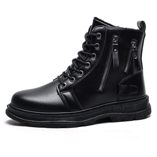 Botas de Cuero para Hombre - Estilo Casual Moderno - Image 6