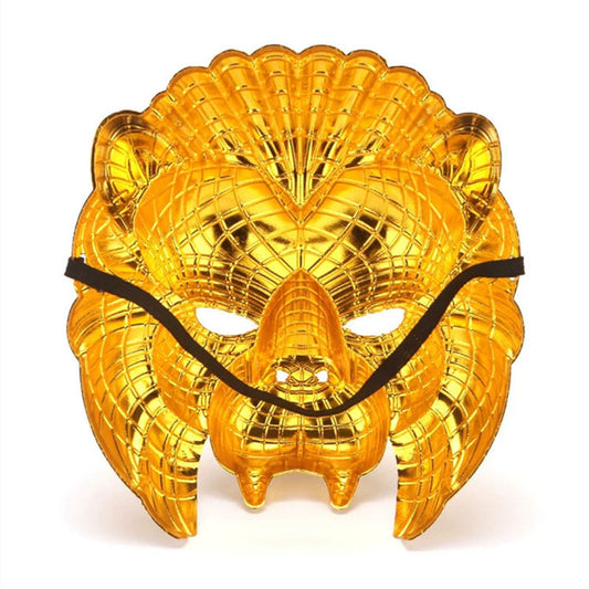 Máscara de Cabeza de León Dorado para Cosplay y Fiesta de Halloween