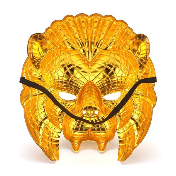 Máscara de Cabeza de León Dorado para Cosplay y Fiesta de Halloween