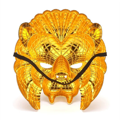 Máscara de Cabeza de León Dorado para Cosplay y Fiesta de Halloween