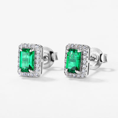 Aretes de Plata S925 con Esmeralda Retro para Cultivo Espiritual - Image 9
