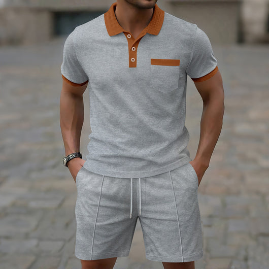 Traje de Hombre Textura Waffle con Solapa Italiana - Colección Verano