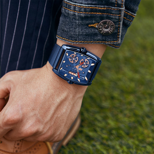 Reloj para Hombre con Malla Tipo Barril y Protección Anti-Milan - Image 14
