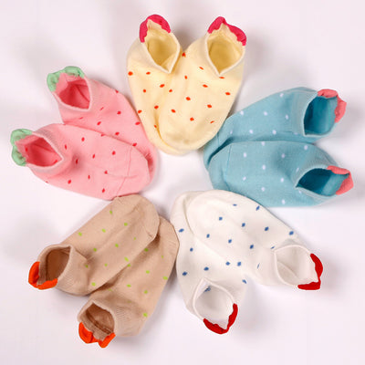 Calcetines de Algodón para Niños con Diseño 3D Amor Peinado
