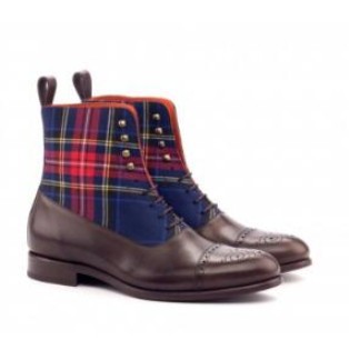 Botas Cuadros Color Block para Hombre - Image 2