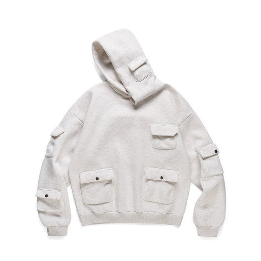 Sudadera Funcional con Capucha y Múltiples Bolsillos para Hombre