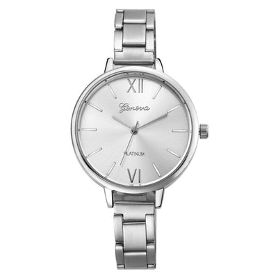 Reloj de Cuarzo para Dama Geneva con Malla de Acero Fino - Image 4
