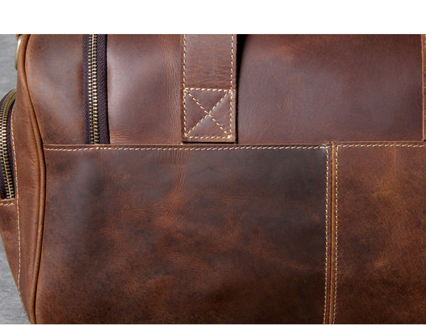 Bolso de Viaje en Cuero Genuino Premium