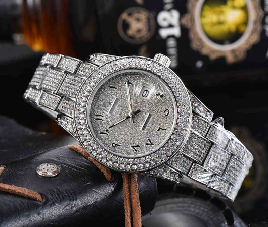 Reloj de Cuarzo Acero Inoxidable con Cristales Completos para Hombre - Image 7