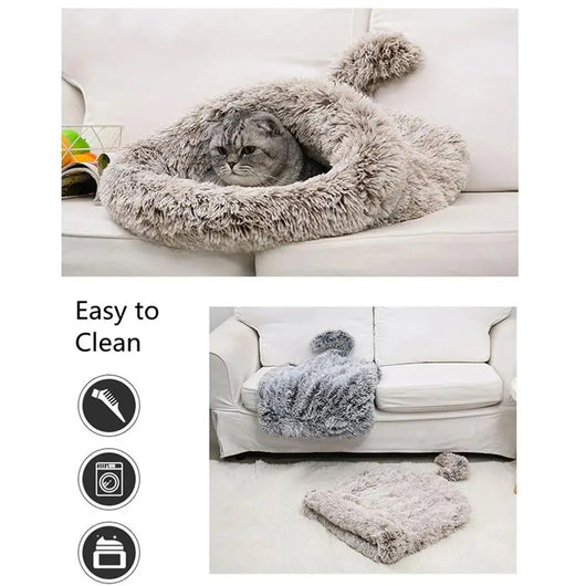 Casa Cama Térmica Acogedora para Mascotas - Refugio Cálido para Gatos y Perros - Image 3
