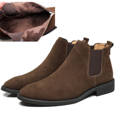 Botas de Cuero Puntiagudas Altas para Hombre - Image 11