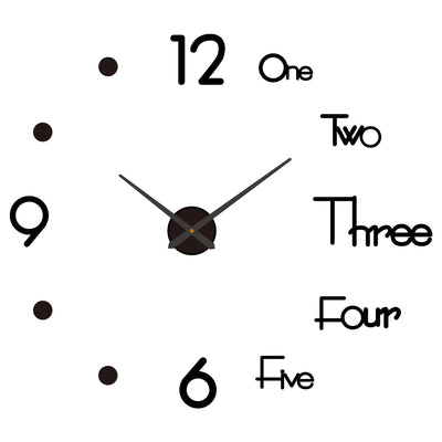 Reloj de Pared Digital Silencioso Nórdico - Adhesivo Decorativo Acrílico - Image 8