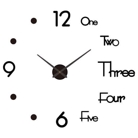 Reloj de Pared Digital Silencioso Nórdico - Adhesivo Decorativo Acrílico - Image 8
