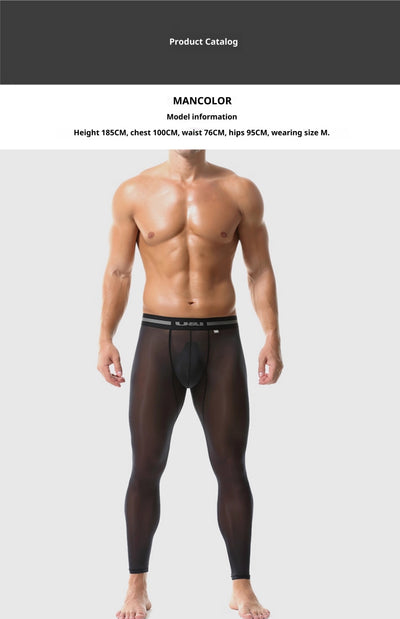 Pantalones Base Layer Ultradelgados Transparentes para Fitness - Image 16