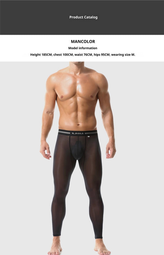 Pantalones Base Layer Ultradelgados Transparentes para Fitness - Image 16