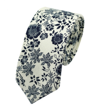 Corbata de Algodón con Estampado Moderno para Hombre - Image 8