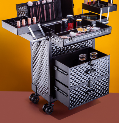 Maletín de Almacenamiento Profesional con Ruedas para Maquillaje y Herramientas de Belleza - Image 2