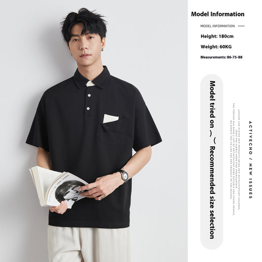 Polo Manga Corta Versátil para Hombre - Camiseta Clásica Multiuso - Image 5