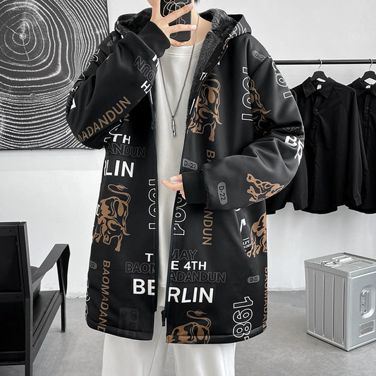 Chaqueta Acolchada de Algodón Grueso para Jóvenes - Cortavientos Midi