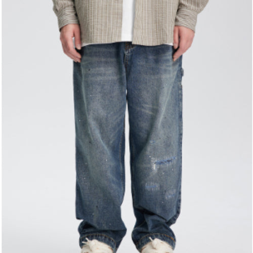 Jeans Rectos Holgados Lavados para Primavera - Versátiles y Cómodos