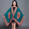 Poncho Étnico Nepali Extra Grande Acolchado para Otoño e Invierno