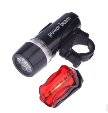 Juego de Luces LED para Bicicleta - Faro Delantero y Luz Trasera de Seguridad