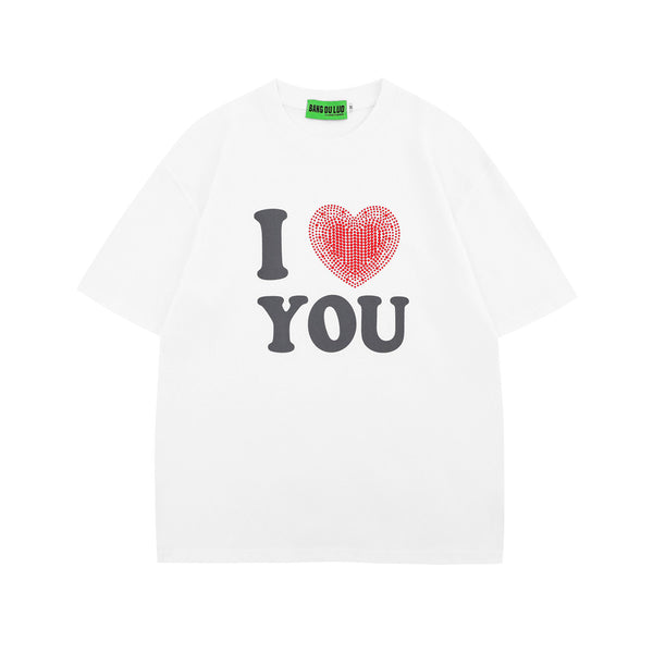 Camiseta Unisex Estampado Corazón Diseño Urbano