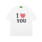 Camiseta Unisex Estampado Corazón Diseño Urbano