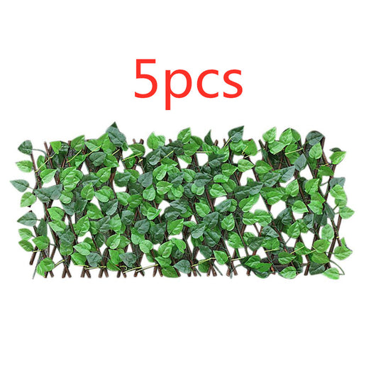 Valla de Privacidad con Hojas Artificiales Extensible para Jardín y Patio - Image 16