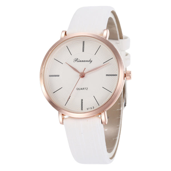 Reloj de Pulsera Cuarzo para Mujer con Correa de Cuero
