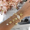 Pulsera Combinada de Perla y Concha de Estrella de Mar