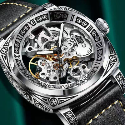 Reloj Mecánico Automático Vintage Hueco para Hombre - Image 10