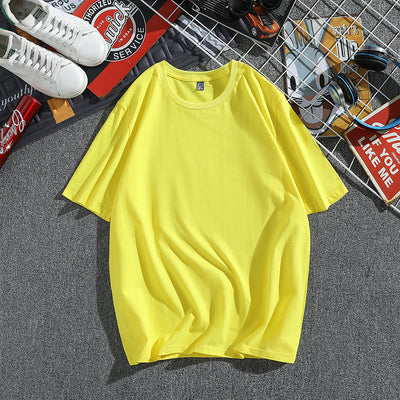 Camiseta Hombre Algodón Puro Manga Corta Suelta Estilo Coreano - Image 18