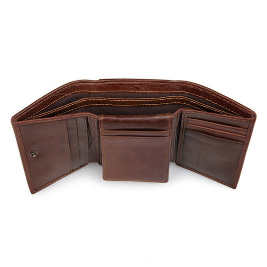 Billetera de Cuero Estilo Retro con Protección Anti-Escaneo - Image 5
