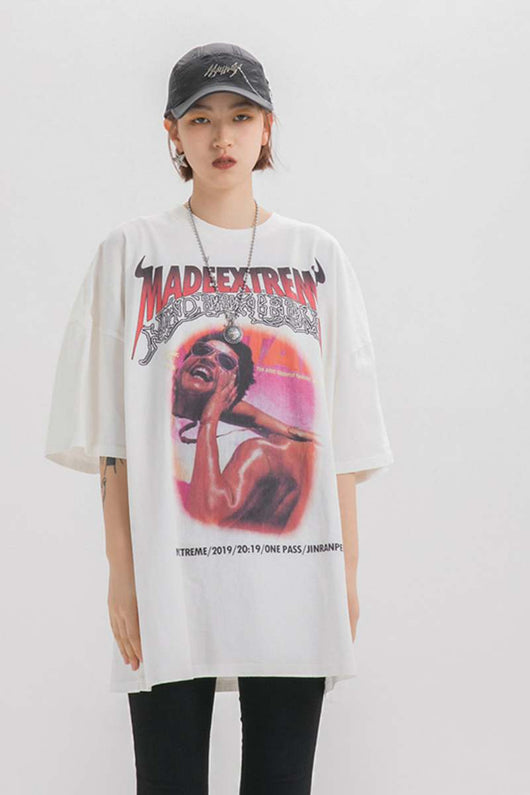 Camiseta Holgada Estampada para Hombre - Image 7