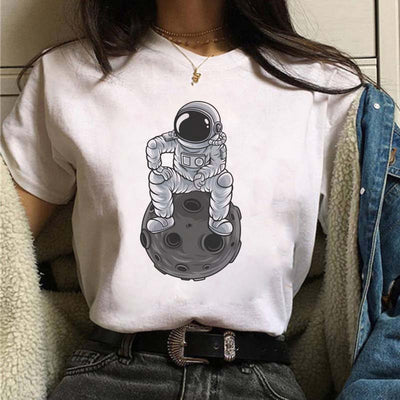 Playera Estampada de Personalidad Creativa para Estudiantes - Image 28