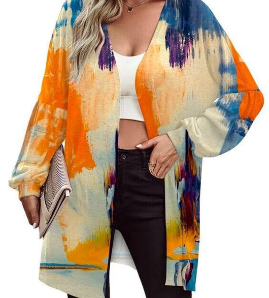 Cardigan Estampado de Manga Larga para Mujer - Image 2