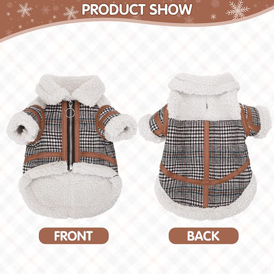 Abrigo Cuadrille para Mascotas - Invierno Cálido con Forro de Lana - Image 21