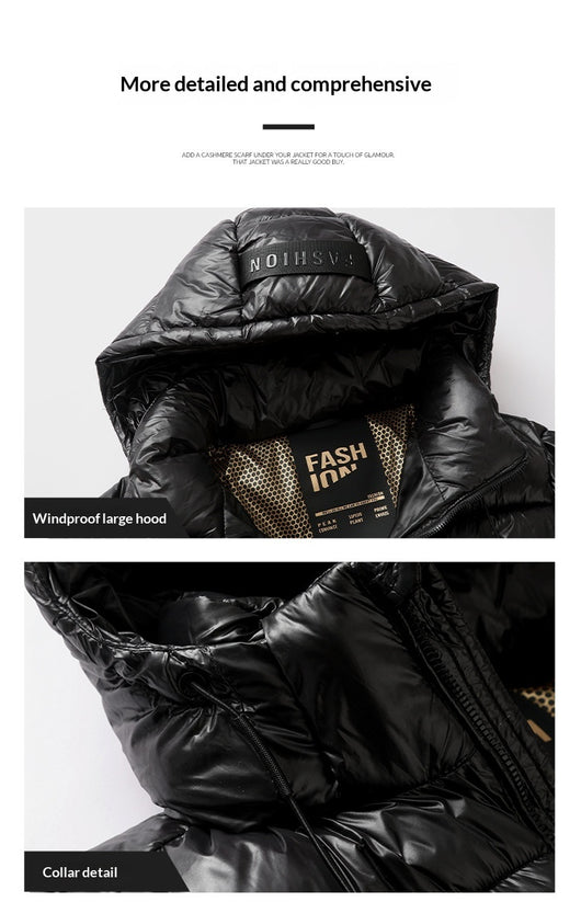 Abrigo de Invierno Acolchado e Impermeable para Hombre - Image 12