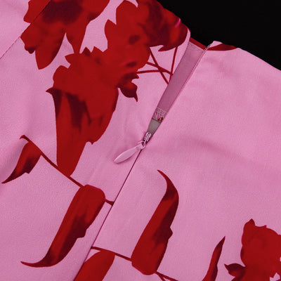 Conjunto Ejecutivo: Camisa Estampada con Falda de Cintura Alta y Abertura Lateral - Image 16