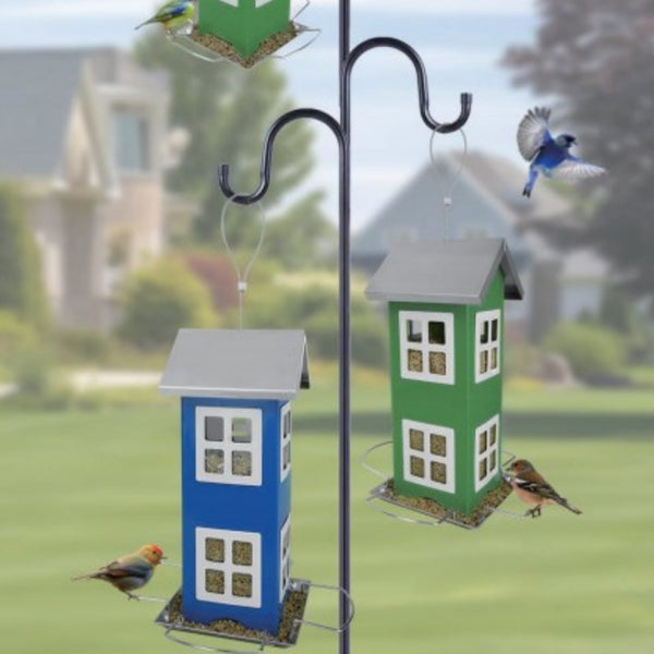 Jaula Comedero para Pájaros y Colibríes de Hierro para Exterior