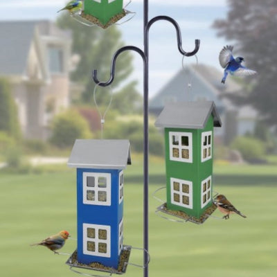 Jaula Comedero para Pájaros y Colibríes de Hierro para Exterior