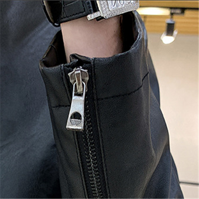 Chaqueta de Cuero de Largo Medio - Image 4