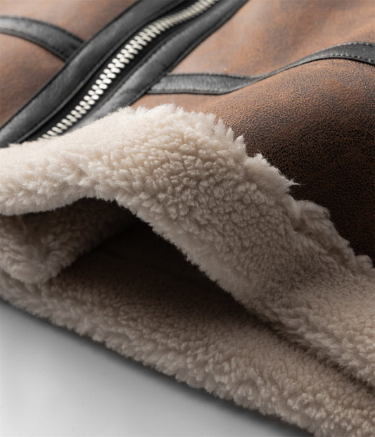 Abrigo de Lana de Cordero para Invierno Hombre - Image 2